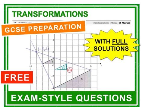 Perfect to use for revision, as homework or to target particular topics. . Corbettmaths transformations exam questions